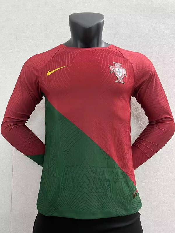 AAA Quality Portugal 2022 World Cup Home Long Jersey(Player)